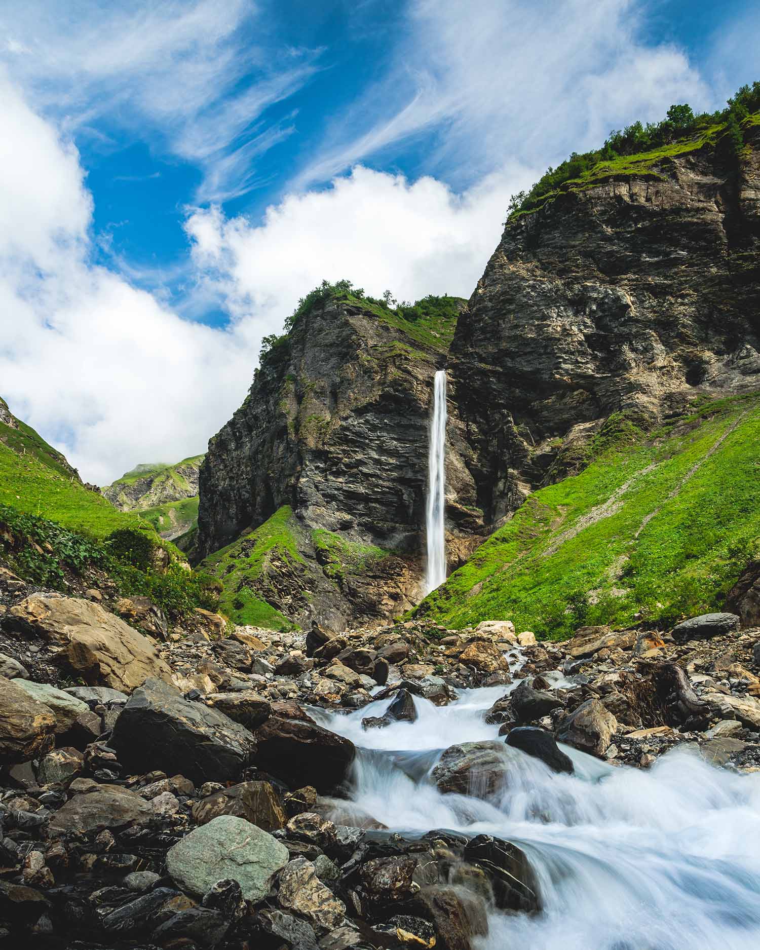 picture of waterfall piltschinabachfall in waterfall-arena batöni